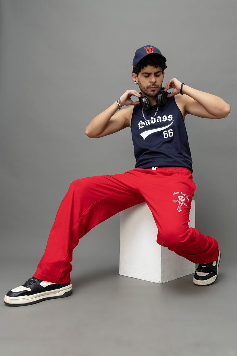 Go Devil Red Joggers For Men - Image 4